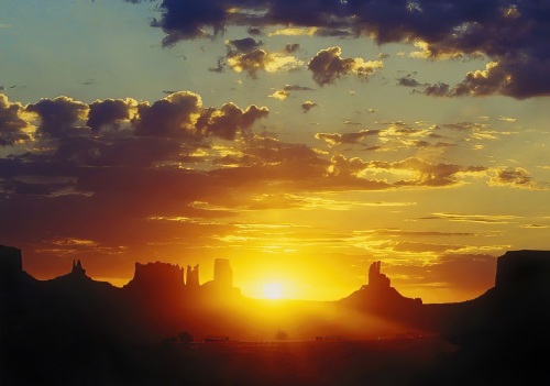 John Wayne sagte einmal über das Monument Valley: "Dies ist der Ort, wo Gott den Western schuf"