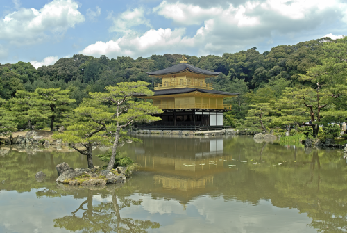 Kinkakuji, der goldene Tempel in der alten Hauptstadt Japans, Kyoto