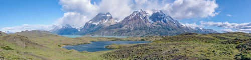 This panorama of Torres del Paine National Park hung in our living room for a long time