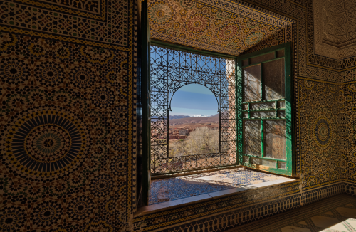 A Kasbah is a mix between a castle and a large family home.  This old one, in Telouet, has been restored for visitors. 