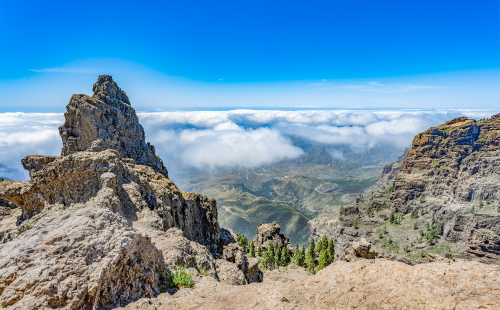 Pico de las Nieves is the highest point on Gran Canaria Island