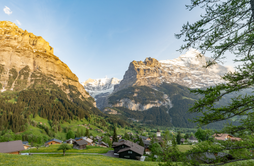 This was the actual view from the balcony of our apartment in Grindelwald, Switzerland