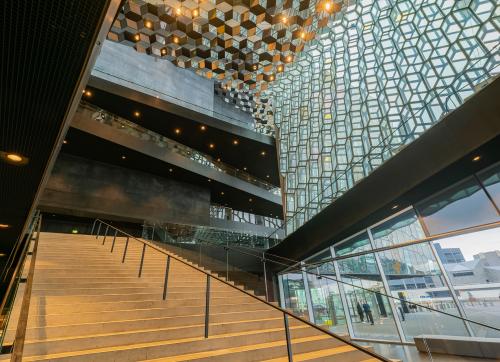 Reykjavik's famous Harpa Concert Hall is one of the city's most interesting buildings