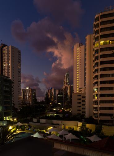 Blue hour in Surfers Paradise