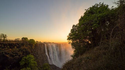 Victoria Falls in morning light