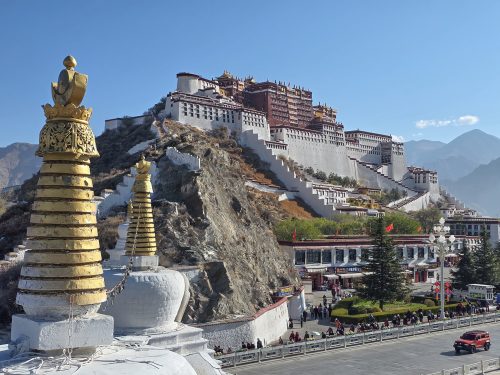 Potala in Lhasa, the former palace of the Dalai Lama
